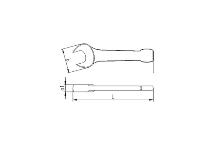 0700 Çatal Çakma Anahtar 38 mm - Görsel 2