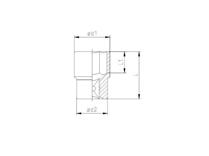 1119 Altı Köşe Lokma Anahtar 3/4" 32 mm - Görsel 2
