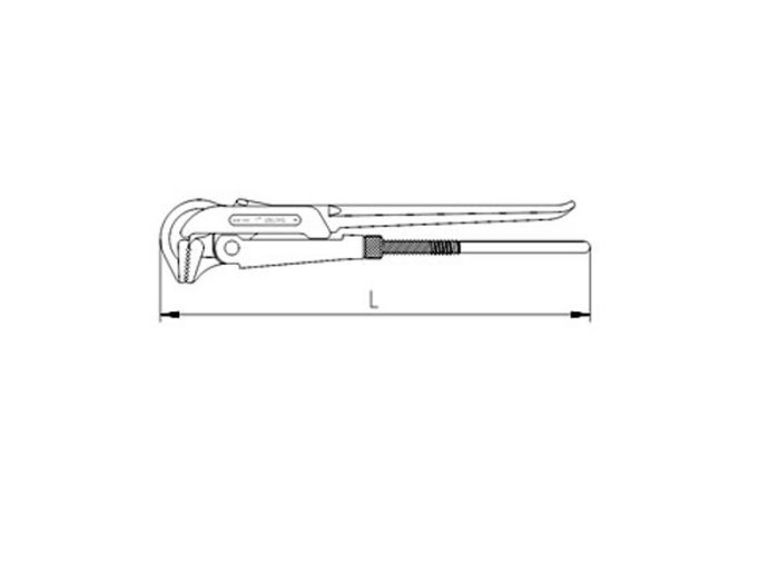 2201 Maşalı Boru Anahtarı (85°) 1 1/2"Inch - Görsel 2