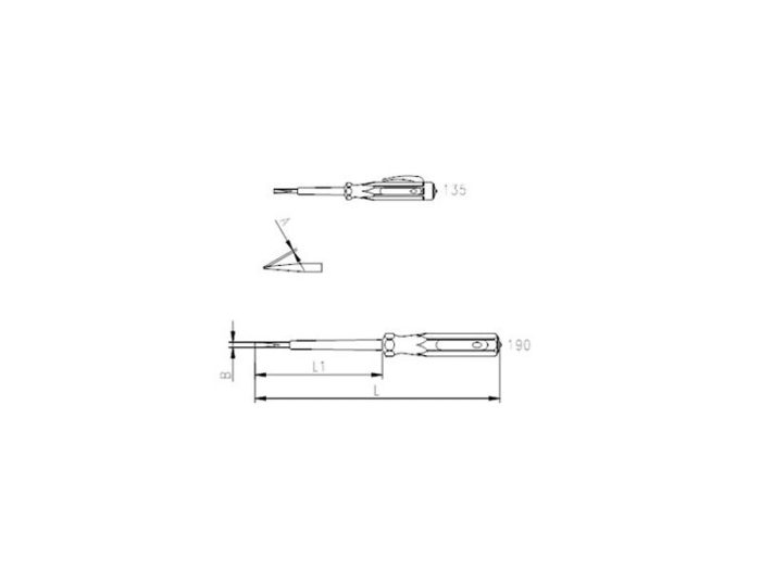 4550 Elektrik Kontrol Kalemi 135 mm - Görsel 2