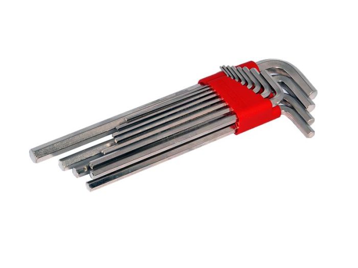 4903 Allen Anahtar Takım Altı Köşe Uzun Boy 10'lu - Görsel 1