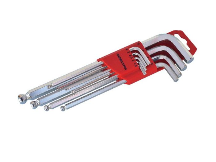 4906 Yuvarlak Başlı Allen Anahtar Takımı Uzun 9'lu - Görsel 1