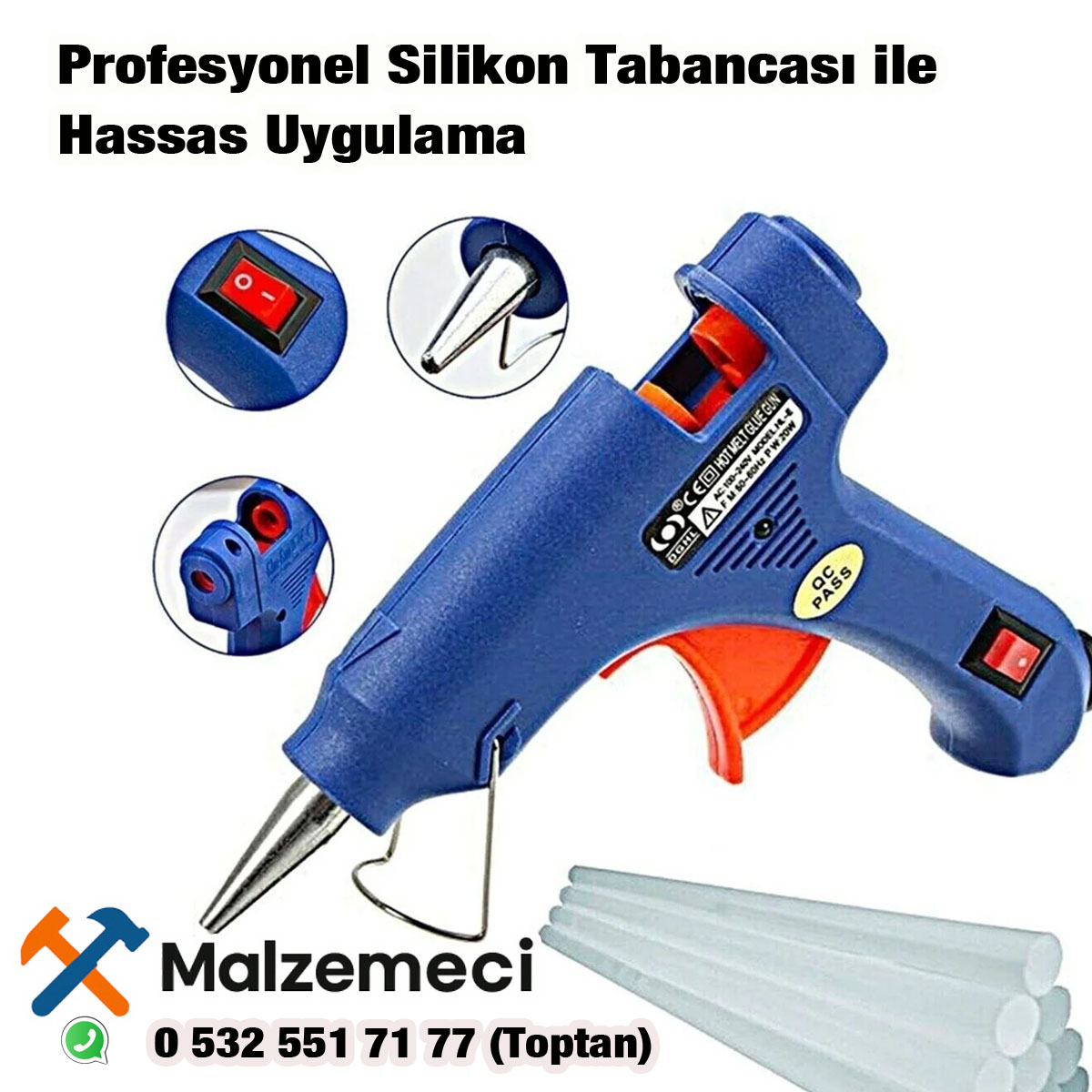 Profesyonel Silikon Tabancası ile Hassas Uygulama