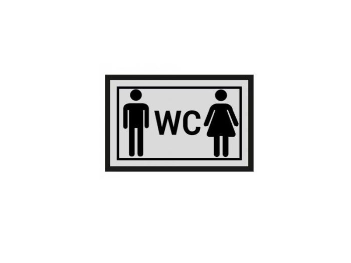 Bay Bayan WC Yönlendirme İşareti Büyük Boy - Görsel 2