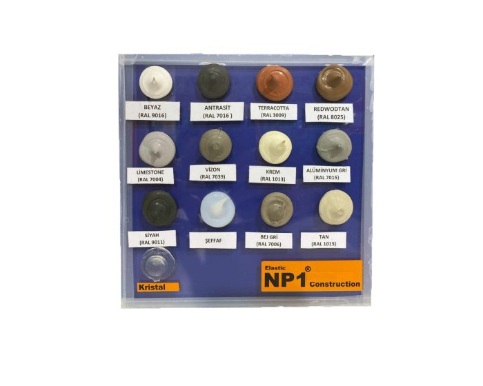 NP1 Polimer Silikon Mastik Sosis Beyaz 600 ml - Görsel 2