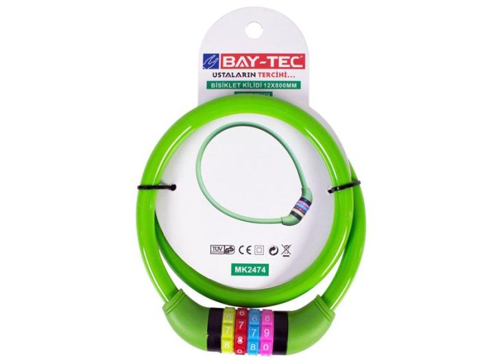 Şifreli Bisiklet Kilidi 80 cm - Görsel 2