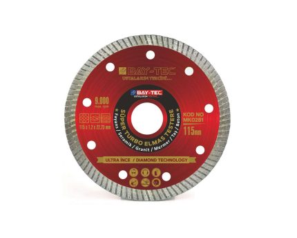 Süper Turbo İnce Elmas Testere 115 mm MK0281