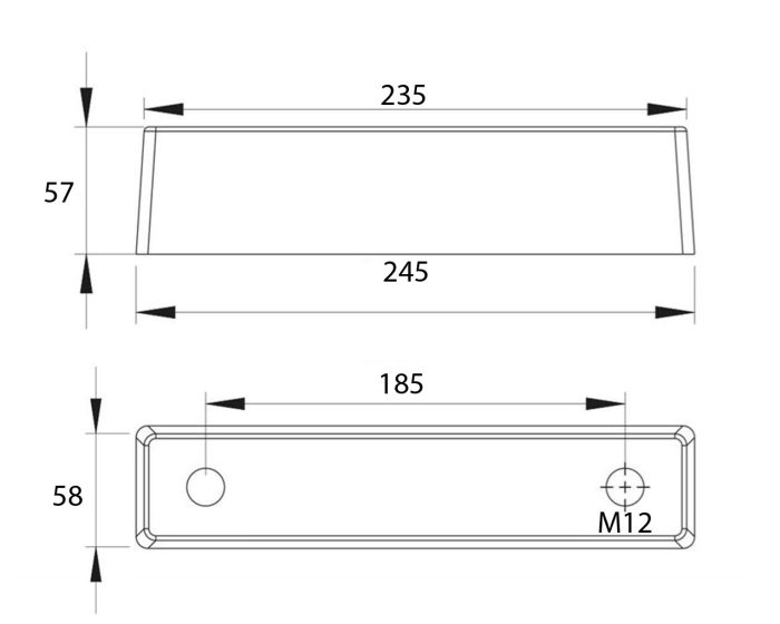 Tır Kamyon Kasa Arka Dyama Takozu 235x245 mm - Görsel 2