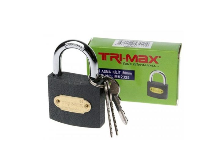 Tri-max Gri Döküm Asma Kilit 20 mm - Görsel 1